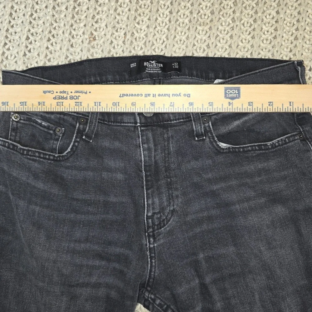 Hollister California Black Jeans Slim Fit Flex 32x32 Y2K